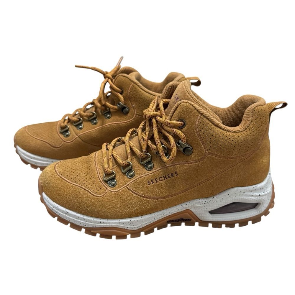 Skechers Uno Trail Boots 6 Wheat Memory Foam Trail Core Utility Style - Picture 4 of 11